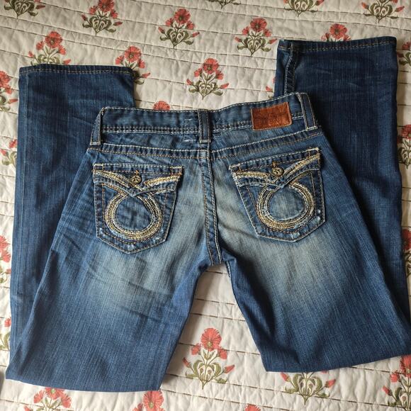 Big Star Denim - Western Vintage Style Riding Big Star Sophie Boot Cut Blue Women's Jeans 30R